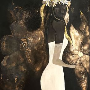 Das Erwachen der goldenen Blüte 150x100 Cornelia Hauch